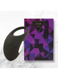 Черное эрекционное виброкольцо Thor Cockring - FeelzToys - в Одинцово купить с доставкой