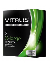 Презервативы увеличенного размера VITALIS PREMIUM x-large - 3 шт. - Vitalis - купить с доставкой в Одинцово