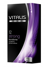Презервативы с утолщённой стенкой VITALIS PREMIUM strong - 12 шт. - Vitalis - купить с доставкой в Одинцово