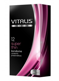 Ультратонкие презервативы VITALIS PREMIUM super thin - 12 шт. - Vitalis - купить с доставкой в Одинцово