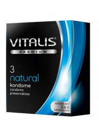Классические презервативы VITALIS PREMIUM natural - 3 шт. - Vitalis - купить с доставкой в Одинцово