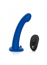 Синяя насадка Remote Control P-Spot G-Spot с черными трусиками - 20 см. - Pegasus - купить с доставкой в Одинцово