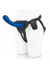 Синяя насадка Remote Control P-Spot G-Spot с черными трусиками - 20 см. - Pegasus - купить с доставкой в Одинцово