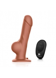 Реалистичный страпон с радиоуправлением Remote Control Realistic - 21 см. - Pegasus - купить с доставкой в Одинцово