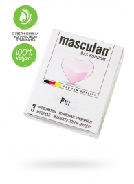 Супертонкие презервативы Masculan Pur - 3 шт. - Masculan - купить с доставкой в Одинцово