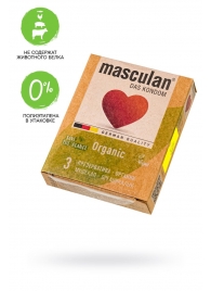 Экологически чистые презервативы Masculan Organic - 3 шт. - Masculan - купить с доставкой в Одинцово
