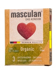 Экологически чистые презервативы Masculan Organic - 3 шт. - Masculan - купить с доставкой в Одинцово