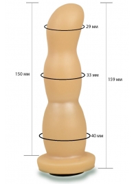 Телесная рельефная насадка Harness - 15,9 см. - LOVETOY (А-Полимер) - купить с доставкой в Одинцово