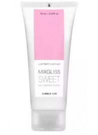 Смазка на водной основе Mixgliss Sweet с ароматом бабл-гам - 70 мл. - Mixgliss - купить с доставкой в Одинцово