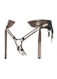 Бронзовый пояс для насадок Desirous Harness - Strap-on-me - купить с доставкой в Одинцово