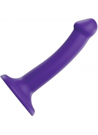 Фиолетовый фаллоимитатор-насадка Strap-On-Me Dildo Dual Density size S - 17 см. - Strap-on-me - купить с доставкой в Одинцово