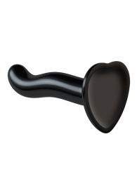 Черный фаллоимитатор-насадка Strap-On-Me P G spot Dildo size S - 16,4 см. - Strap-on-me - купить с доставкой в Одинцово