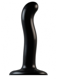 Черный фаллоимитатор-насадка Strap-On-Me P G spot Dildo size S - 16,4 см. - Strap-on-me - купить с доставкой в Одинцово