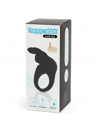 Черное эрекционное виброкольцо Happy Rabbit Rechargeable Rabbit Cock Ring - Happy Rabbit - в Одинцово купить с доставкой