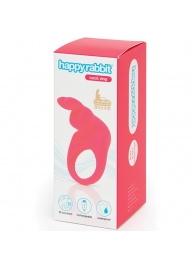 Розовое эрекционное виброкольцо Happy Rabbit Rechargeable Rabbit Cock Ring - Happy Rabbit - в Одинцово купить с доставкой