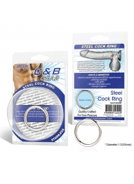 Стальное эрекционное кольцо STEEL COCK RING - 3.5 см. - BlueLine - в Одинцово купить с доставкой