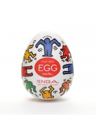 Мастурбатор-яйцо Keith Haring EGG DANCE - Tenga - в Одинцово купить с доставкой