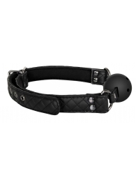 Черный кляп-шарик BALL GAG DIAMOND - Dream Toys - купить с доставкой в Одинцово