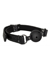 Черный кляп-шарик BALL GAG DIAMOND - Dream Toys - купить с доставкой в Одинцово