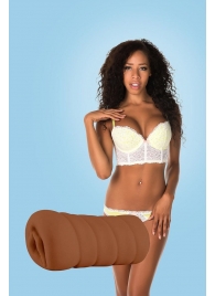 Коричневый мастурбатор-вагина BRIANNA - Dream Toys - в Одинцово купить с доставкой