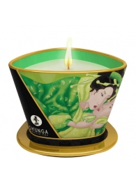 Массажная свеча Exotic Green Tea с ароматом зелёного чая - 170 мл. - Shunga - купить с доставкой в Одинцово