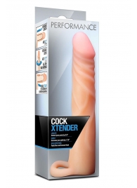 Телесная насадка на пенис Cock Xtender - 17,7 см. - Blush Novelties - в Одинцово купить с доставкой