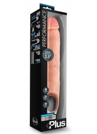 Телесная насадка-удлинитель 11.5 Inch Silicone Cock Sheath Penis Extender - 29,2 см. - Blush Novelties - в Одинцово купить с доставкой