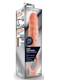 Телесная насадка на пенис 9 Inch Cock Sheath Extender - 22,2 см. - Blush Novelties - в Одинцово купить с доставкой