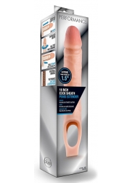 Телесная насадка на пенис 10 Inch Cock Sheath Extender - 25 см. - Blush Novelties - в Одинцово купить с доставкой