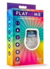 Фиолетовое эрекционное виброкольцо Pleaser Rechargeable C-Ring - Blush Novelties - в Одинцово купить с доставкой