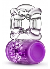 Фиолетовое эрекционное виброкольцо Pleaser Rechargeable C-Ring - Blush Novelties - в Одинцово купить с доставкой