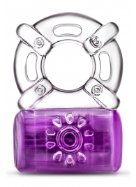 Фиолетовое эрекционное виброкольцо One Night Stand Vibrating C-Ring - Blush Novelties - в Одинцово купить с доставкой