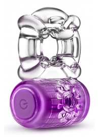 Фиолетовое эрекционное виброкольцо One Night Stand Vibrating C-Ring - Blush Novelties - в Одинцово купить с доставкой