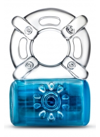 Синее эрекционное виброкольцо One Night Stand Vibrating C-Ring - Blush Novelties - в Одинцово купить с доставкой