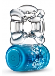 Синее эрекционное виброкольцо One Night Stand Vibrating C-Ring - Blush Novelties - в Одинцово купить с доставкой