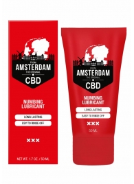 Пролонгирующий лубрикант Numbing CBD from Amsterdam - 50 мл. - Shots Media BV - купить с доставкой в Одинцово