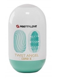 Бирюзовый мастурбатор-яйцо Twist Angel - Baile - в Одинцово купить с доставкой