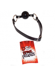 Силиконовый черный кляп-шарик на ремне Black Ballgag - Erotic Fantasy - купить с доставкой в Одинцово