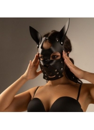 Черная маска  Собака  с ушками - Crazy Handmade - купить с доставкой в Одинцово