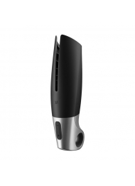 Черный мастурбатор с вибрацией Power Masturbator - Satisfyer - в Одинцово купить с доставкой