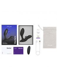 Черный анальный вибратор We-Vibe Vector+ - We-vibe - в Одинцово купить с доставкой