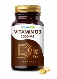 Пищевая добавка SuperCaps VITAMIN D3 2000 ME - 120 капсул - SuperCaps - купить с доставкой в Одинцово
