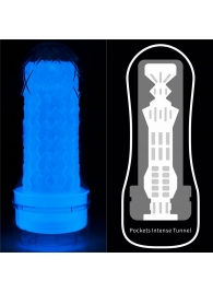 Светящийся в темноте мастурбатор Lumino Play Masturbator Pocketed - Lovetoy - в Одинцово купить с доставкой