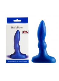 Синий анальный стимулятор Beginners p-spot massager - 11 см. - Lola Games - в Одинцово купить с доставкой