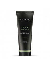 Массажный легкий крем WICKED Sage plus Sea Salt - 120 мл. - Wicked - купить с доставкой в Одинцово