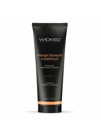 Массажный легкий крем WICKED Orange Blossom plus Patchouli - 120 мл. - Wicked - купить с доставкой в Одинцово