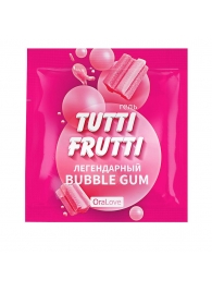 Пробник гель-смазки Tutti-frutti со вкусом бабл-гам - 4 гр. - Биоритм - купить с доставкой в Одинцово