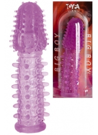 Фиолетовая насадка, удлиняющая половой член - 13,5 см. - Toyfa Basic - в Одинцово купить с доставкой