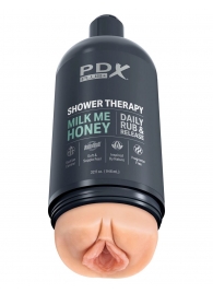 Телесный мастурбатор-вагина Shower Therapy Milk Me Honey - Pipedream - в Одинцово купить с доставкой