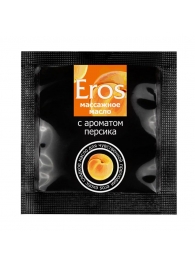 Саше массажного масла Eros exotic с ароматом персика - 4 гр. - Биоритм - купить с доставкой в Одинцово